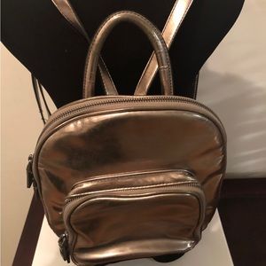 INC International Concepts Gold Backpack Very Good Condition